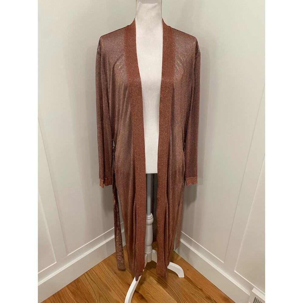 Jonathan Simkhai NWT Cover-Up in Copper Metallic - Picture 7 of 9